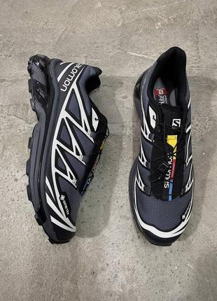 Salomon xt-6 gore-tex black lunar rock2 фото