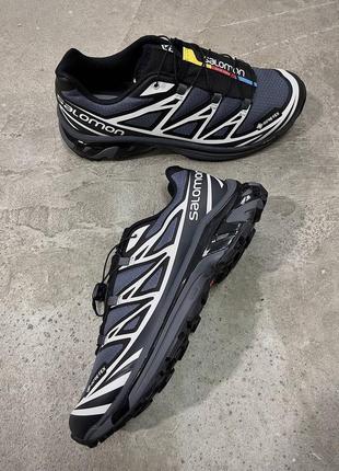 Salomon xt-6 gore-tex black lunar rock3 фото