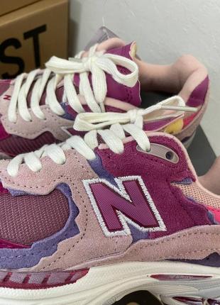 Женские демисезон кроссовки new balance 2002r pink violet6 фото