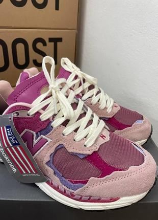 Женские демисезон кроссовки new balance 2002r pink violet7 фото