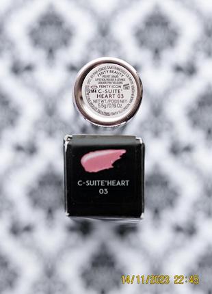 Жидкая матовая помада для губ fenty beauty by rihanna icon velvet liquid lipstick 03 c...