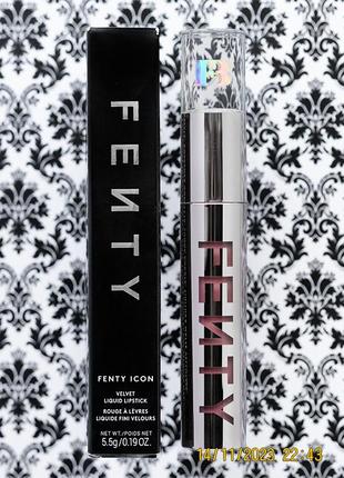 Рідка матова помада для губ fenty beauty by rihanna icon velvet liquid lipstick 03 c suite heart