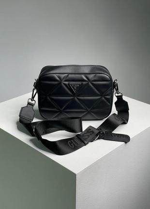 Женская сумка качественная под любой стиль guess puff shoulder универсальная гесс брендирована9 фото