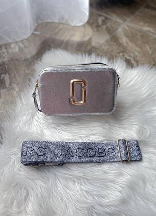 Женская сумка marc jacobs silver shine logo