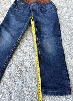 Теплые джинсы на трикотажной подкладке на мальчика 4-5 лет размер 104-1106 фото