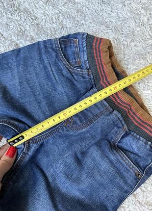 Теплые джинсы на трикотажной подкладке на мальчика 4-5 лет размер 104-1107 фото