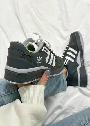 Женские демисезон кроссовки adidas forum grey2 фото