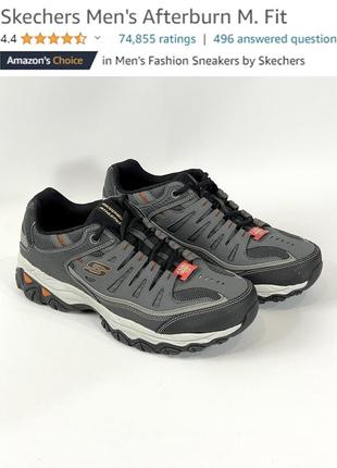 Мужские кожаные кроссовки skechers 43,44,45.5,46,47,48,49, 50.5 размер5 фото