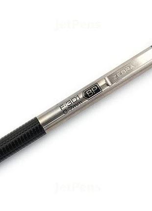 Кулькова ручка zebra f-301, чорний корпус + два стрижня і блокнот.2 фото