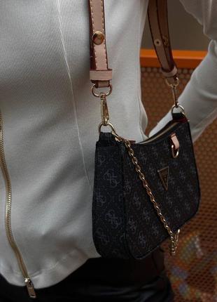Женская черная сумка сумочка тренд сезона хит продажа подходит на подарок8 фото