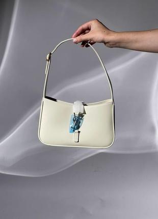 Молодежная сумка известного бренда yves saint laurent hobo  в светлом бежевом цвете натуральная кожа лоран5 фото