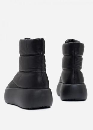 Черные теплые ботинки дутики размер 36