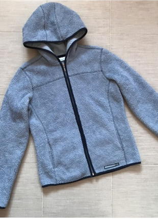 Крута, тепла демі куртка з кишенями, teddy fleece, від nike. 38 єврост. нової