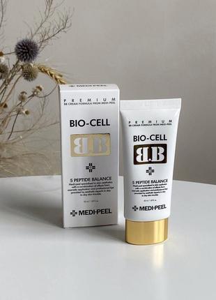 Мультифункціональний вв крем medi-peel bb cream bio-cell 5 peptide balance