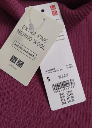 Гольф, водолазка, свитер, 100 % шерсть мериноса uniqlo4 фото