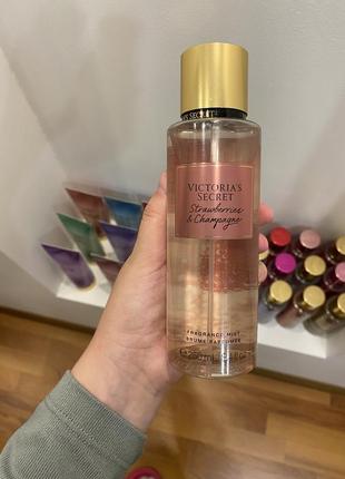 Оригінальний спрей victoria’s secret strawberries & champagne