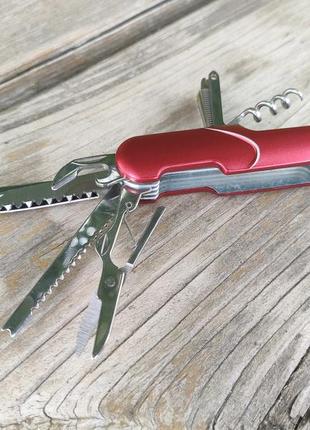 Багатофункціональний ніж (мультитул) 11в1 promax red1 фото