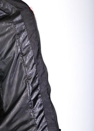 Пальто миди женское демисезонное с капюшоном чёрное стёганое 48р 50р 52р 54р 56р9 фото
