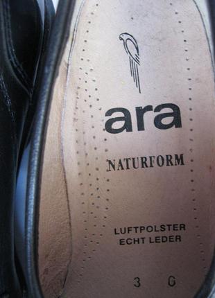 426. туфли-мокасины кожа и лак ara германия 36 р.9 фото
