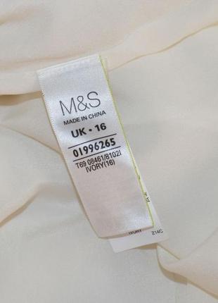 Брендовое вечернее миди платье m&s limited edition цвет айвори бусины #розвантажуюсь4 фото