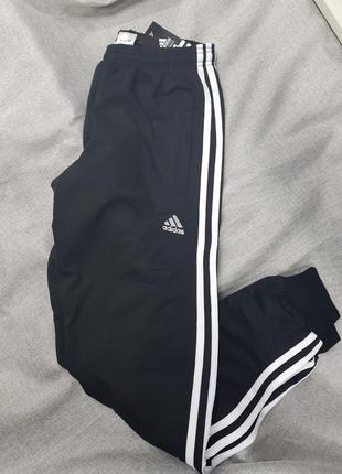 Спортивні штани adidas весна літо трикотаж туреччина штани адідас чорний завужені