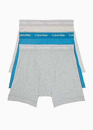 Набор из 3-х мужских боксеров calvin klein stretch cotton boxer briefs