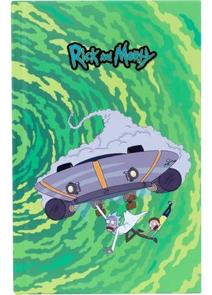 Книга записна kite rick and morty rm22-199-1, тверда обкладинка, а6, 80 аркушів, клітинка