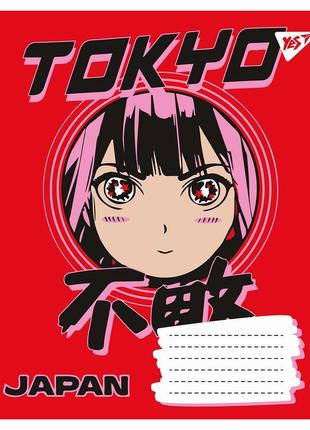 Набор школьных тетрадей yes anime 12 листов (25 штук) yes_766304_25p косая линия