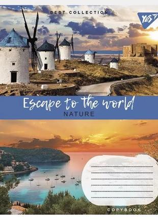 Набор школьных тетрадей yes escape to the world 96 листов (5 штук) yes_766764_5p клетка3 фото