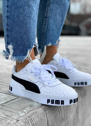 Круті жіночі кросівки puma в білому кольорі (весна-літо-осінь)😍