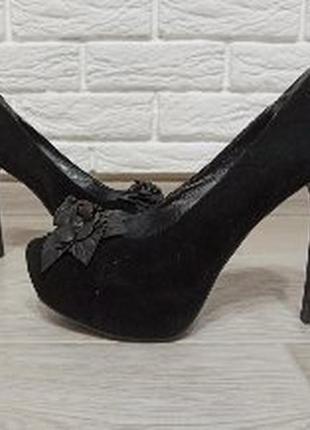Замшевые туфли на шпильке bavesta, 38-39 размер4 фото
