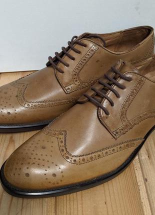 Мужские кожаные туфли из натуральной кожи hudson lake размер 45
