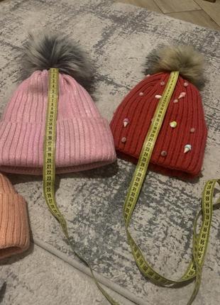 Зимние шапочки для девочек7 фото