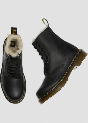 Ботинки женские утепленные dr. martens 1460 serena 21797001