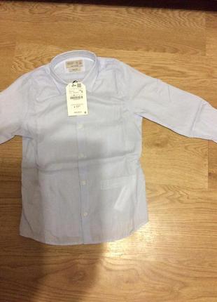 Рубашка zara на мальчика, размеры 7, 10 лет3 фото