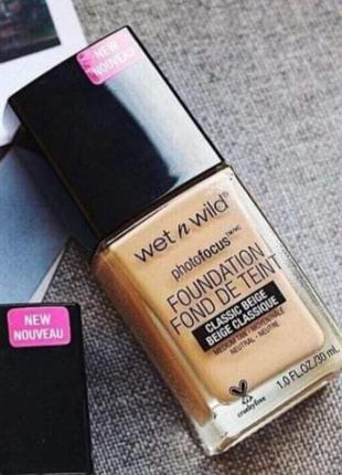 !!!новий тональный крем wet n wild photo focus foundation тон 371с "classic beige".а 22