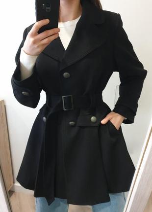 Стильное укороченное пальто тренч с поясом marks & spencer жакет пиджак