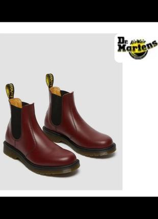 Черевики dr. martens 2976 cherry red smooth 118536001 фото