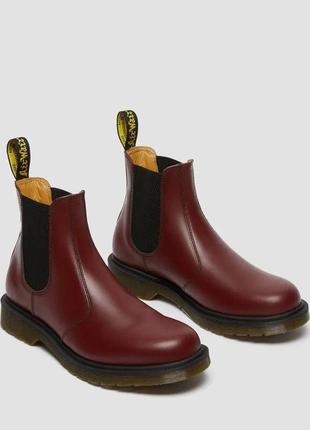 Черевики dr. martens 2976 cherry red smooth 118536002 фото