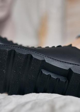 Туфли женские кожаные на шнуровке кроссовки черные турция k-466 mario muzi 32712 фото