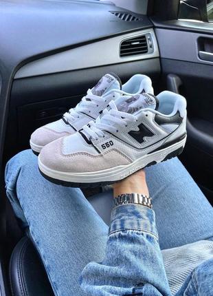 Кроссовки nb 550 sea salt black1 фото