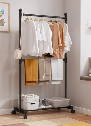 Вішалка для одягу сталева з поперечиною (75/173/42см)