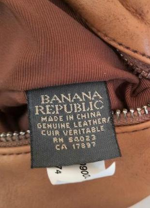 Бежевая сумка из кожи banana republic3 фото