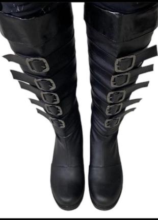 Biker boots мотобутсы ботинки женские черные