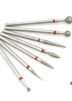 Набор алмазных насадок, 7 штук в упаковке номер #05