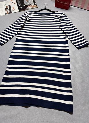 Стильное натуральное платье в полоску crew Towels clothing4 фото