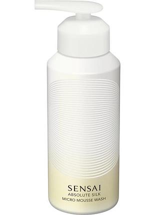 Sensai absolute silk micro mousse wash мус для обличчя 180 мл