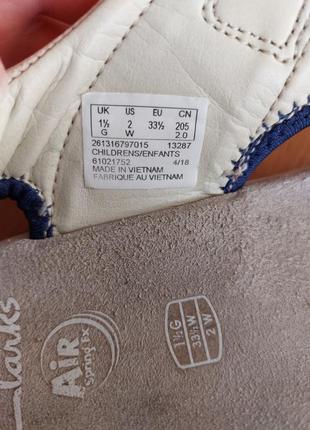 Босоніжки сандалі clarks rocco wave 1,5 g 33,5 євро кларкс7 фото
