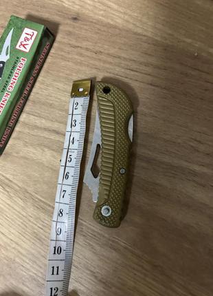 Маленький нож туристический 6см раскладной ручная кладь ножик4 фото