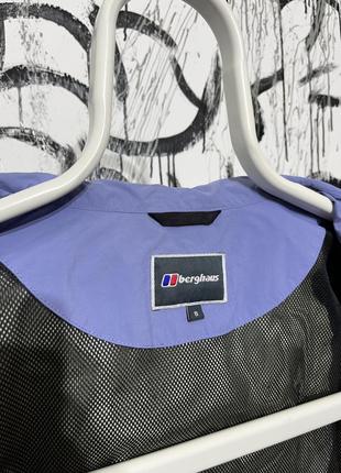 Ветровка berghaus, оригинал, gore-tex, кэжуал, аутдор, от дождя, от ветра, высокое горло, удобная, эластичная, с подкладом, повседневная, с капишоном10 фото